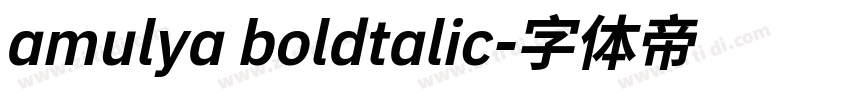 amulya boldtalic字体转换